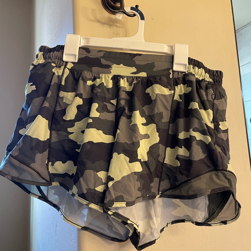 Lululemon Athletica Green and Black Shorts